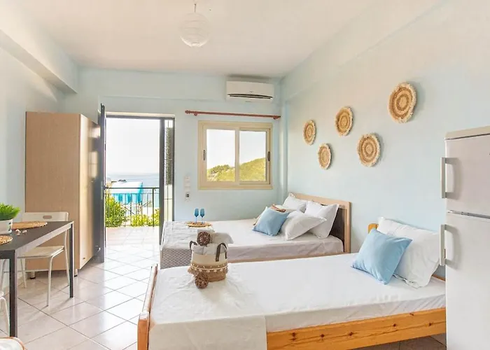 Simon Ionian Balcony 1 - Kitchen, Sea View Apartament