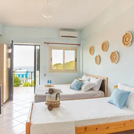 Simon Ionian Balcony 1 - Kitchen, Sea View Apartment